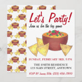 Laten we gaan. Big Football Game Nacho Chips Kaart (Voorkant / Achterkant)