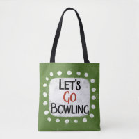 Laten we gaan bowlen Canvas tas