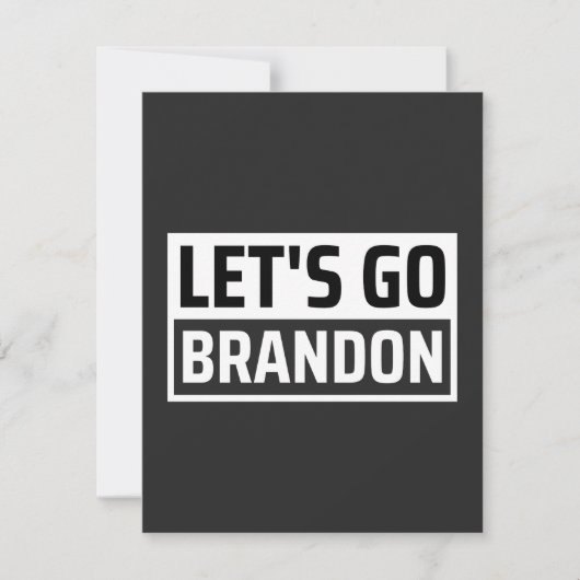 laten we gaan brandon bedankkaart (Voorkant)