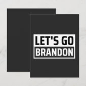 laten we gaan brandon bedankkaart (Voorkant / Achterkant)