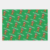 Laten we gaan Brandon Biden Gingerbrood Man Holida Inpakpapier Vel (Voorkant 3)