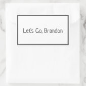 Laten we gaan, Brandon Biden Rechthoekige Sticker (Tas)