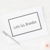 Laten we gaan, Brandon Biden Rechthoekige Sticker (Envelop)