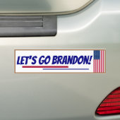 Laten we gaan Brandon Bumper Sticker (Op auto)