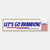 Laten we gaan Brandon Bumper Sticker (Voorkant)