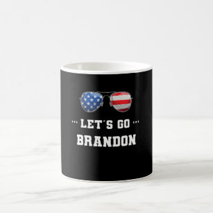 Laten we gaan Brandon Conservative US Flag JB Koffiemok