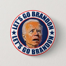 Laten we gaan Brandon fjb grappige anti-joe Biden Ronde Button 5,7 Cm