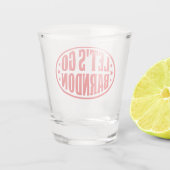 Laten we gaan Brandon fjb grappige anti-joe Biden  Shot Glas (Achterkant)