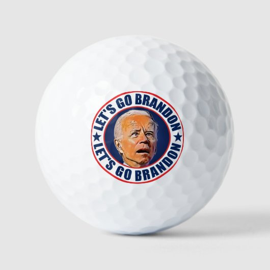Laten we gaan Brandon FJB pro trump 2024 Golfballen (Voorkant)