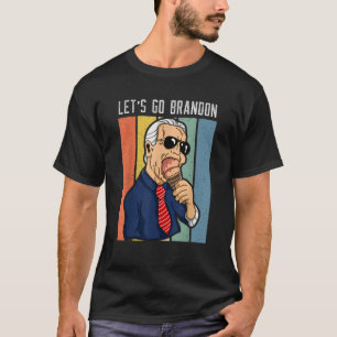 Laten we gaan Brandon Funny Ice Cream Cone Meme T  T-shirt
