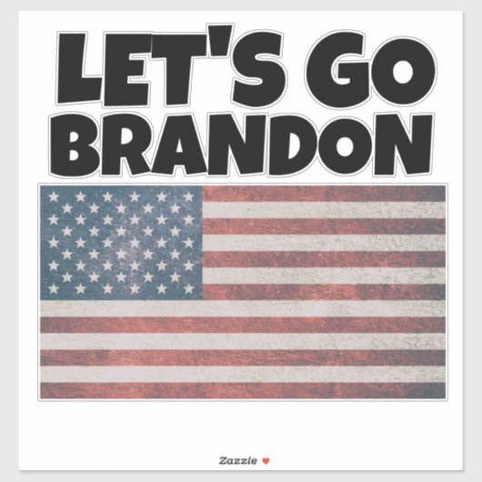 LATEN WE GAAN BRANDON GROTE DIE-CUT STIJL STICKS STICKER (Vel)