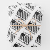 Laten we gaan Brandon Joe Biden, een drukke valspe Inpakpapier Vel (In situ)