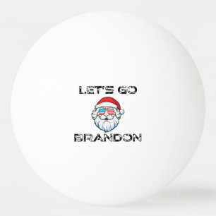 Laten we gaan Brandon Joe Biden Funny Santa Pingpongbal