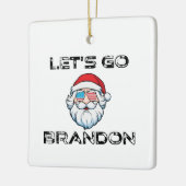 Laten we gaan Brandon Joe Biden Santa Kerstfeestda Keramisch Ornament (Links)