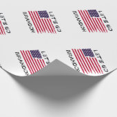 Laten we gaan Brandon Joe Biden-vlag. Cadeaupapier (Hoek)