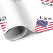 Laten we gaan Brandon Joe Biden-vlag. Cadeaupapier (Rol Hoek)