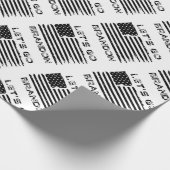 Laten we gaan Brandon Joe Biden-vlag. Cadeaupapier (Hoek)