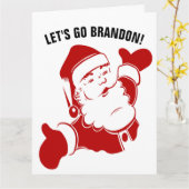 LATEN WE GAAN BRANDON! KERSTKAARTEN VAN DE KERSTMA KAART (Gele Bloem)