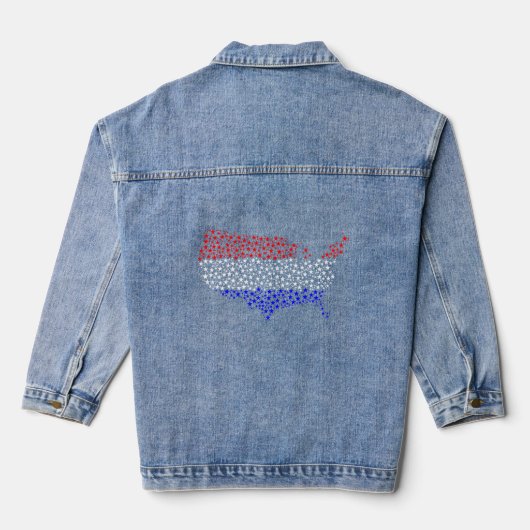 Laten we gaan Brandon Meme Denim Jacket (Achterkant)