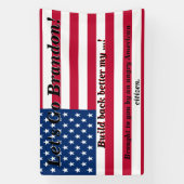 Laten we gaan Brandon Old Glory Angry American Cit Spandoek (Verticaal)