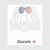 Laten we gaan Brandon Patriottische Amerikaanse Zo Sticker (Vel)