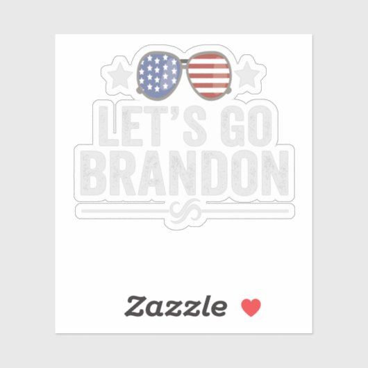 Laten we gaan Brandon Patriottische Amerikaanse Zo Sticker (Vel)