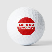"Laten we gaan brandon" rode en witte golfballen (Voorkant)