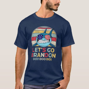 Laten we gaan Brandon Shark Doo Parody Anti-Joe Bi T-shirt