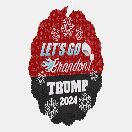 Laten we gaan Brandon Trump 2024 Ornament (Rechts)
