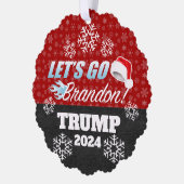 Laten we gaan Brandon Trump 2024 Ornament (Links)