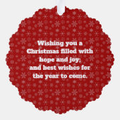 Laten we gaan Brandon Trump 2024 Ornament Kaart (Achterkant)