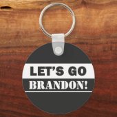 "Laten we gaan brandon" zwarte en witte Sleutelhan Sleutelhanger (Voorkant)