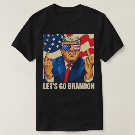 Laten we gaan Branson Brandon Trump Conservative A T-shirt (Design voorkant)