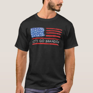 Laten we gaan Branson Brandon Water Color American T-shirt