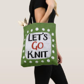 Laten we gaan breien Canvas tas (Dichtbij)