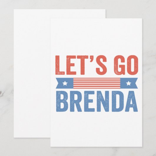 Laten we gaan Brenda Amerikaanse verkiezingen Kaart (Voorkant / Achterkant)