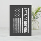 Laten we gaan Brenda Amerikaanse vlag verkiezing  Kaart (Staand voorkant)