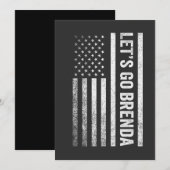 Laten we gaan Brenda Amerikaanse vlag verkiezing  Kaart (Voorkant / Achterkant)