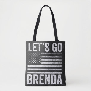 Laten we gaan Brenda Amerikaanse vlag verkiezing Tote Bag