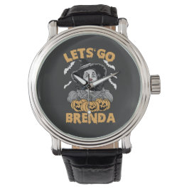 Laten we gaan Brenda enge Halloween Kamala Harris Horloge