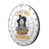 Laten we gaan Brenda Spooky Halloween Kamala Harri Dartbord (Voorkant Rechts)