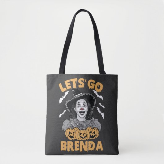 Laten we gaan Brenda Spooky Halloween Kamala Harri Tote Bag (Voorkant)