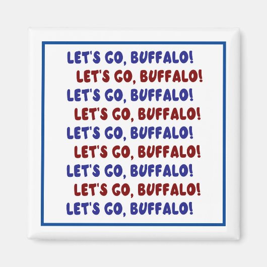 Laten we gaan, Buffalo! Magnet (Voorkant)