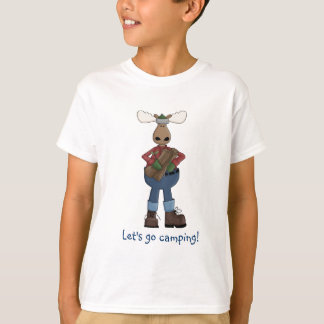 Laten we gaan Camping-Kinder T-shirt
