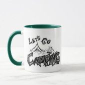 Laten we gaan Camping Outdoordesign Mok (Links)