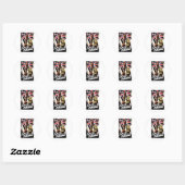 Laten we gaan. Canada Ronde Sticker (Vel)
