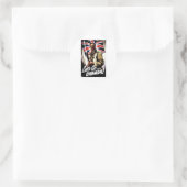 Laten we gaan. Canada Ronde Sticker (Tas)