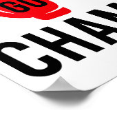 Laten we gaan Champ Graphic Boxing Poster (Hoek)