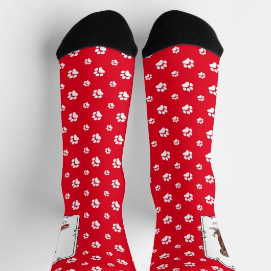 Laten we gaan! Chocolate Lab Labrador Retriever Fu Sokken (Top)