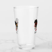 Laten we gaan! Dachshund Dog (zwart en geel) grapp Glas (Rechts)